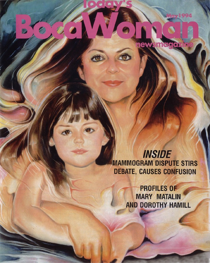 retrato a oleo mae e filha